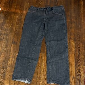 Sean Jean Size 36 Straight Leg Black/Charcoal Gray Jeans